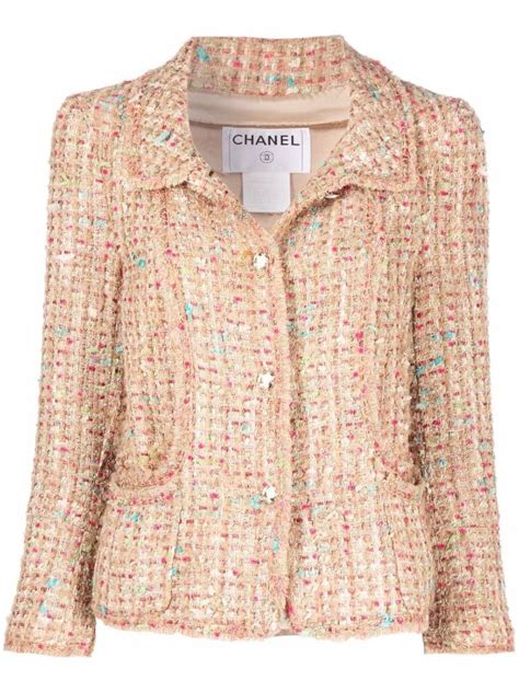 tweedehands chanel|farfetch chanel jacket.